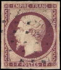1853, France, 17 B, used - 1724567