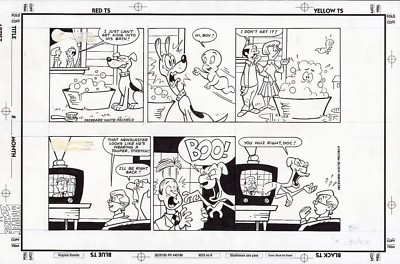 CASPER THE FRIENDLY GHOST ORIGINAL ART PAGE UNPUBLISHED NEWSPAPER