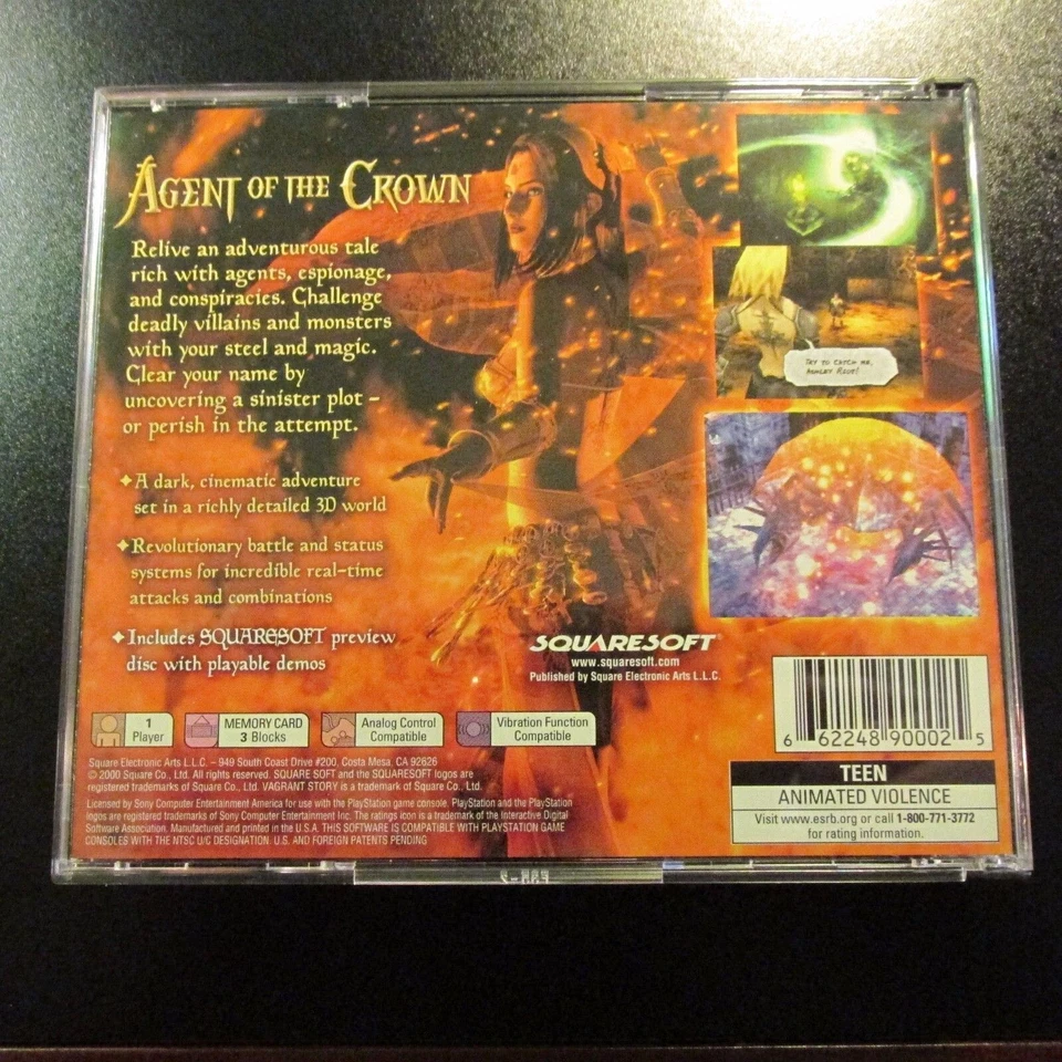 Vagrant Story (SONY PlayStation 1 2000) PS1 PSX PSOne COMPLETO NUEVO IMPECABLE COMO NUEVO Foto 2 de 4