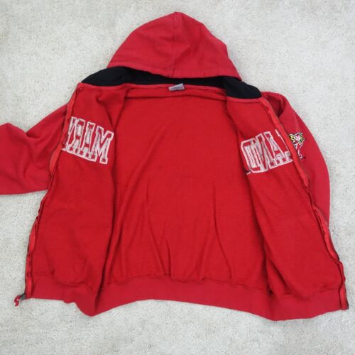 Maryland University Hoodie Mens Extra Large Zip Up USA Vintage College 90s - Picture 4 of 11