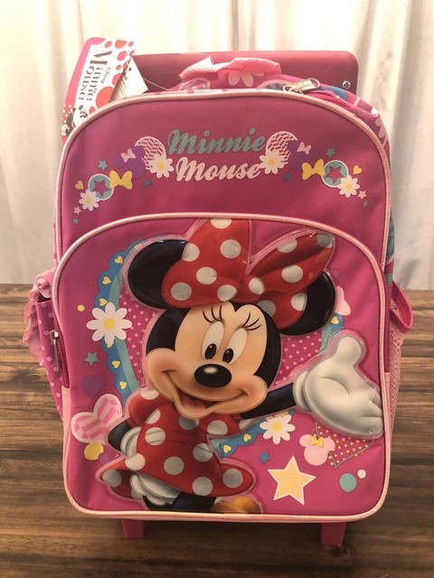 Disney Minnie Mouse 14 Softside Rolling Backpack Backpacks Kids