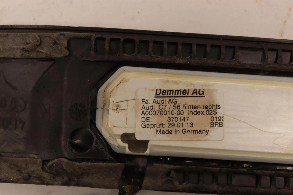 AUDI S6 C7 2013-2015 PUERTA TRASERA DERECHA UMBRAL PLACA RASGUÑO PANEL OEM Foto 3 de 4
