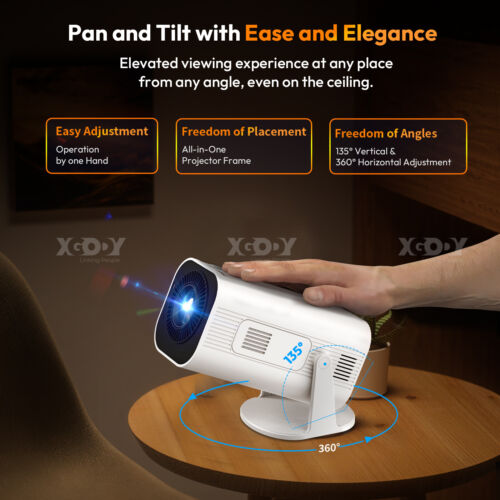 5G Smart LED Mini Projector Bluetooth WiFi Projector Home Theater Android & IOS - Picture 14 of 37