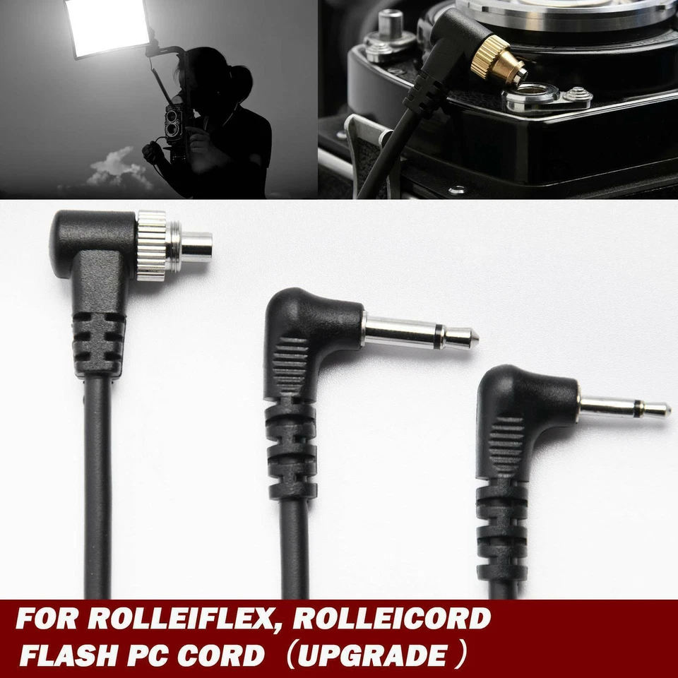 2.5mm/3.5mm/Type C Upgrade PC Adapter cable For Rolleiflex rolleicord flash - Image 3 of 4