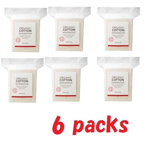 Koh Gen Do Organic Cotton Makeup Skin Care 80 sheet x 6set Japan - 第 1/4 張圖片