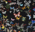DESIGNERS GUILD/CHRISTIAN LACROIX FABRIC  BUTTERFLY PARADE OSCURO FCL025/03