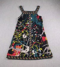 BCBGMAXAZRIA Dress Mini A Line Womens XXS Multicolred Colorful Print Stretch