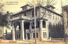 Jacksonville FL Florida The Osceola Hotel in 1911 RPPC Photo Postcard Copy