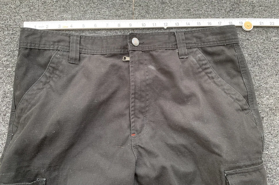 Pantalones Cortos Craftsman Para Hombres 36 Carpintero Carga Utilidad Negro Denim Algodón Ropa de Trabajo Foto 4 de 4