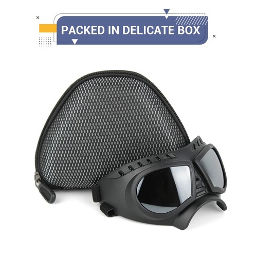 Dog Goggles Small Breed UV Dog Sunglasses for Small Medium Dogs Tactical Dogg... - Picture 6 of 7