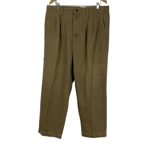 Lee Mens Brown Pleated Slash Pockets 