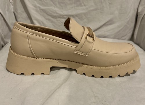 MUDD Damen-Halbschuhe cremefarben Kunstleder Plateau-Absatz 1,5 "Absatz - Größe 10 - Bild 11 von 12