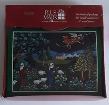 Christmas Cards - Plus Mark - 18 Cards And Envelopes Made In The USA