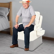 Portable Bedside Toilet Chair Shower Commode Seat Bathroom Potty Stool Adult