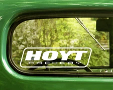 2 HOYT ARCHERY BOWS DECALs Sticker Bogo For Car Window Bumper Truck
