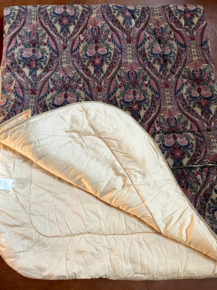 Tapiz edredón High Country Linens Jacquard Queen 90 x 94 granate azul verde Foto 4 de 4