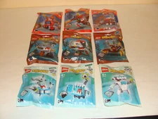 LEGO MIXELS SERIES 8 SPLASHO AQUAD SHARX LEWT SCRUBZ TUTH COMPLETE SET OF 9  NEW