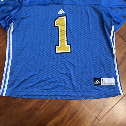 Vintage Adidas NCAA UCLA Bruins Football Jersey #1 Size Women's 2XL Blue EUC - Picture 9 of 13