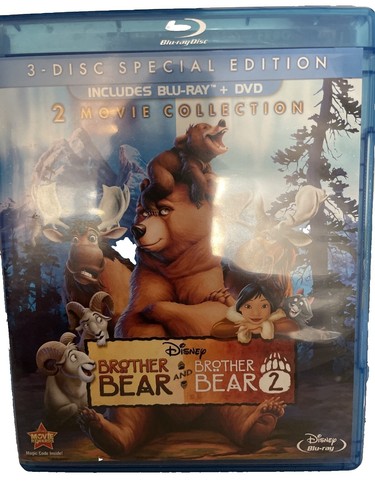 Brother Bear / Brother Bear 2 (Blu-ray, Disney, G, Blu-ray Case