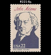 USA5 #2216b MNH 2nd John Adams