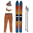 Barbie 2003 My Scene Chillin’ Out CHELSEA Ski Pole Outfit Lot Doll Accessory VTG