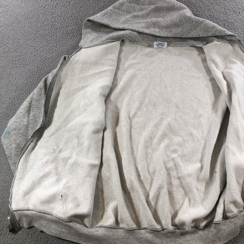 Vtg Santee Sweats Hoodie Men’s XL Gray Full Zip - Picture 12 of 21