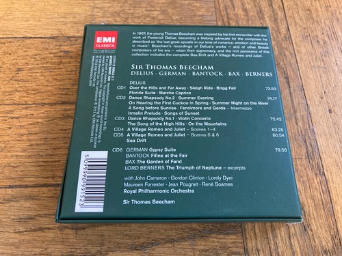 Sir Thomas Beecham ENGLISH MUSIC 6 CD Set IMPORT Delius Bantock Bax Berners 2011 - Picture 4 of 4