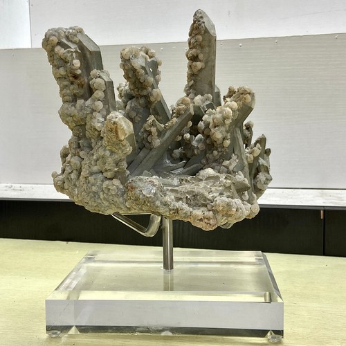 4.36LB Rare green crystal cluster flower specimens from Inner Mongolia - 第 12/15 張圖片