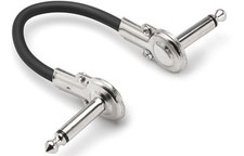 New Hosa Low Profile Flat Pancake Right Angle 6" Patch Cable IRG-1005