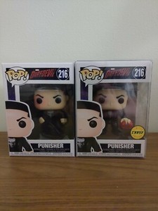 Funko Pop! Daredevil Punisher Vinyl Figure #216 Chase & Common W/ Protector | eBay