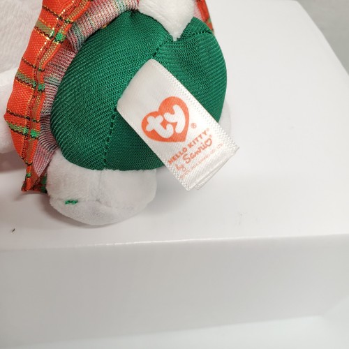 Ty Hello Kitty Christmas Gingerbread Doll Plaid Dress Beanie Baby Plush Sanrio - Picture 9 of 9