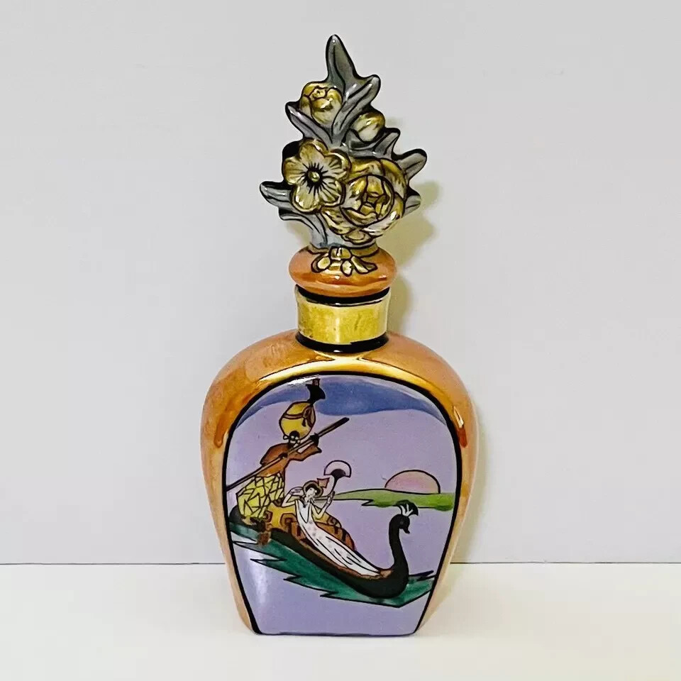 Old Noritake Decoredi Gondola Perfume Bottle Luster Color | eBay