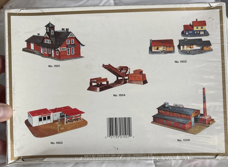 Vintage N Scale Model Power Erie R.R. Station West Germany No.1501 NEW SEALED - Image 3 of 4