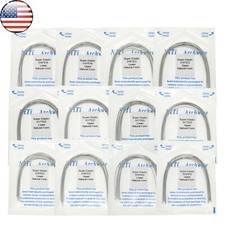 US 100 Pcs Dental Orthodontic Natural Niti Arch Wire Super Elastic Rectangular