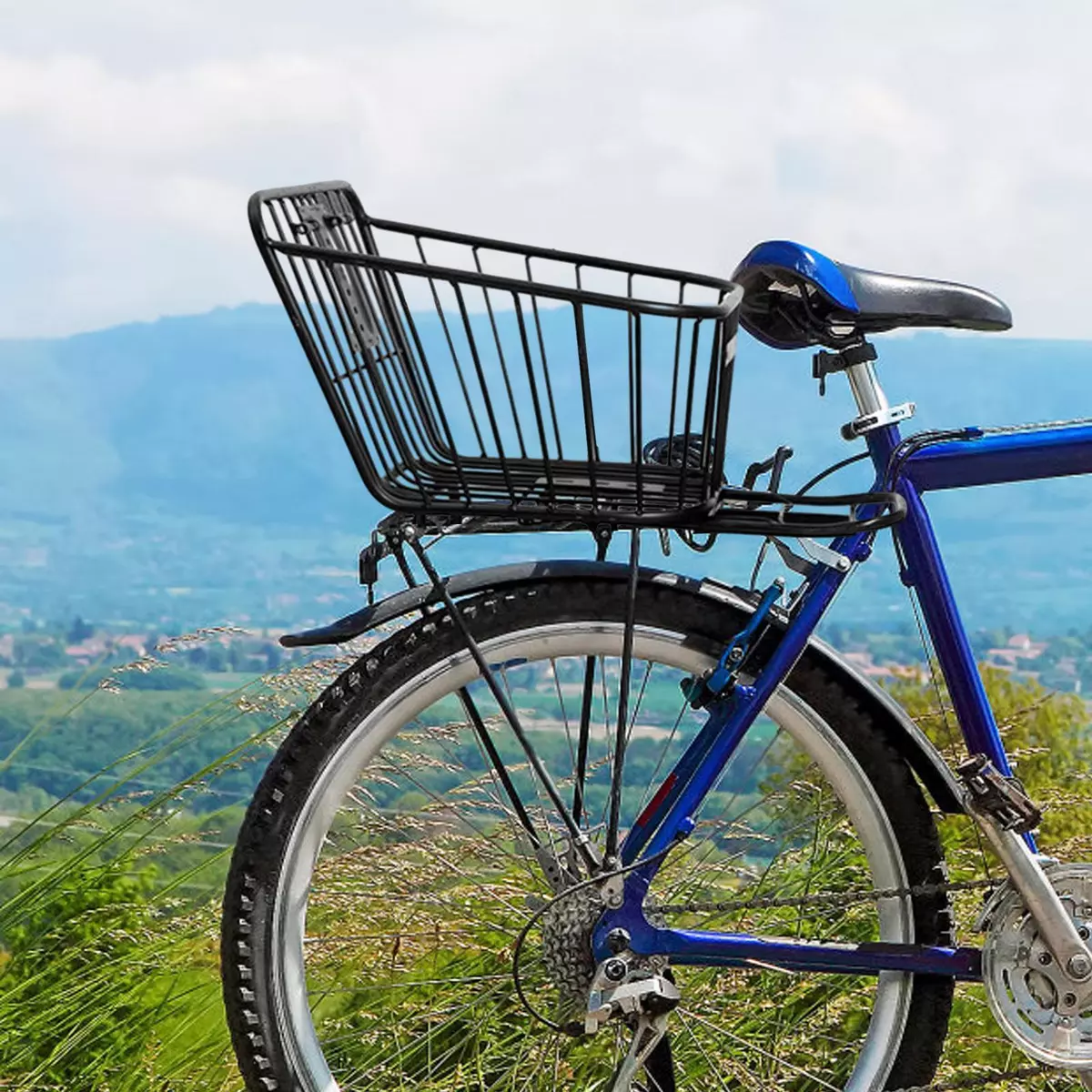 Mountain bike basket rear online