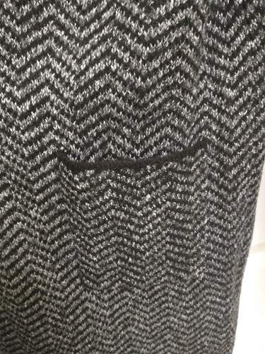 Maglione donna Nine West nero grigio stampa lungo due tasche aperto XXL nuovo $60 - Foto 3 di 8