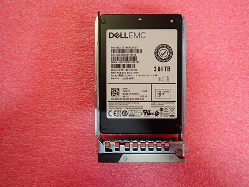 NEW Dell 3.84TB SSD SAS 2.5" 12G X8F87 Samsung MZ-ILT3T8A PM1643 Hot-Plug +caddy - 第 3/12 張圖片