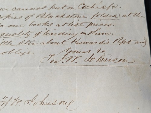 Recibo por correo escrito a mano de Hatch & Company con fecha de 1847 excelentes gráficos, marca postal - Imagen 7 de 8