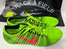 NIKE ZOOM VICTORY 2 ELECTRIC GREEN TRACK  FIELD SPIKES MENS SZ 11.5 555365-306