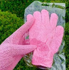 Exfoliating Spa Bath Gloves Shower Soap Clean Hygiene Body Scrub Loofah Massage