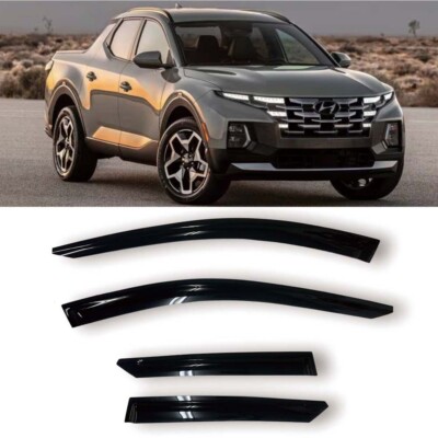 For 22-25 Santa Cruz Smoke Tint Window Visor Wind Rain Guard Vent Deflector