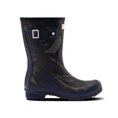 ★HUNTER★ WOMEN Intrepid Reflective Camo Short Boots P Hunter Original Short Women's Boots, Butterfly Camo Print