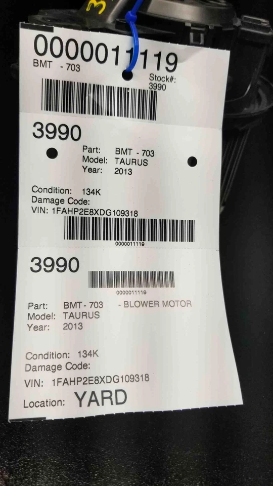 ✅ Ford Taurus 2019 soplador motor OEM Foto 4 de 4