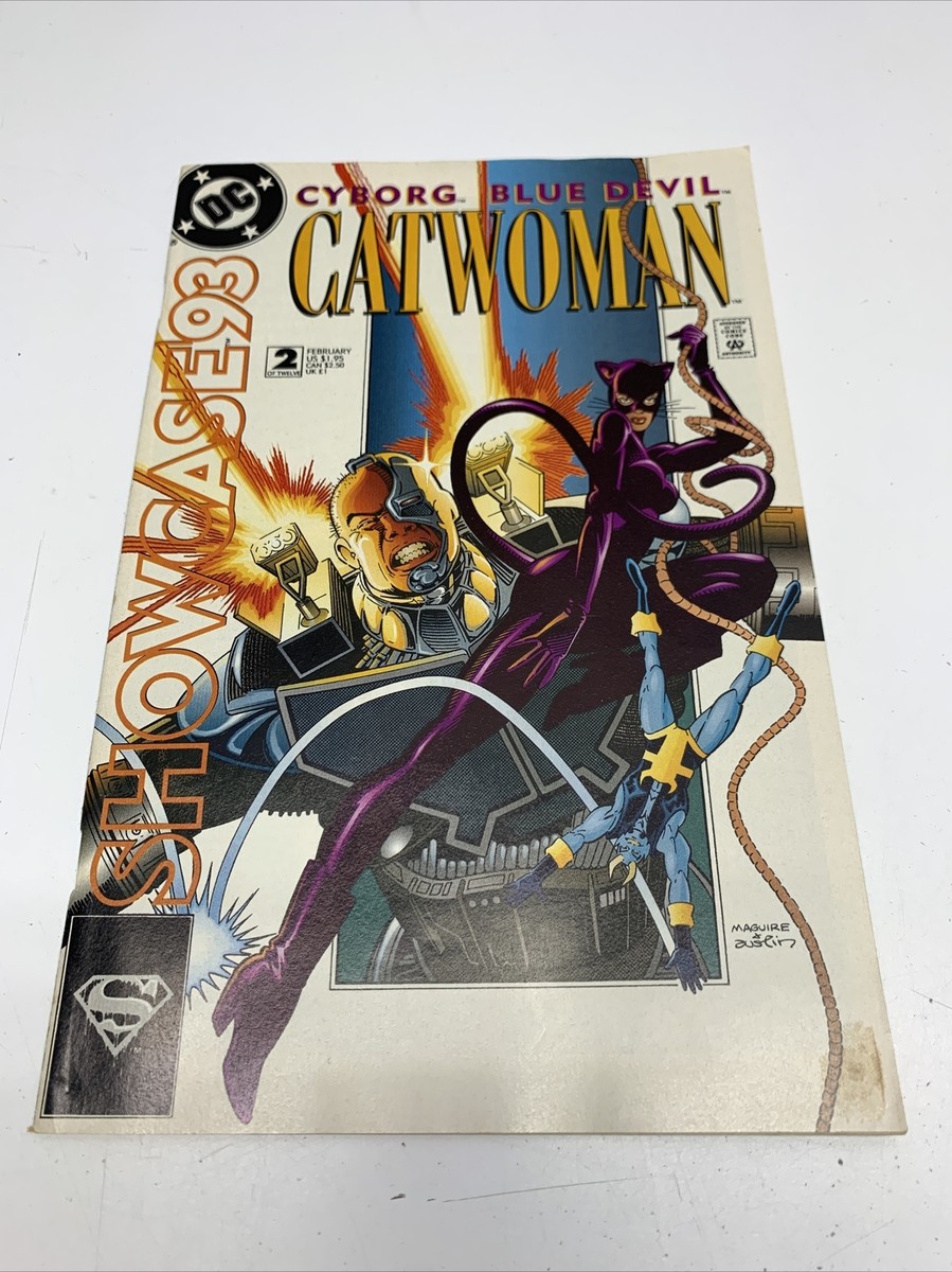 Vintage DC Comics Catwoman Cyborg Blue Devil Showcase 93 Comic