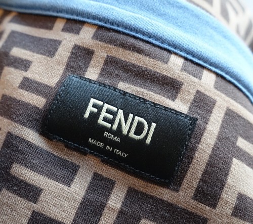 FENDI SHIRT XL tshirt t logo brown monogram fila - Bild 8 von 12