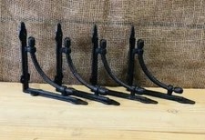 4 Bookshelf Brackets Corbels Wall Cast Iron Rustic Farmhouse 6 1/2" X 6 1/2"