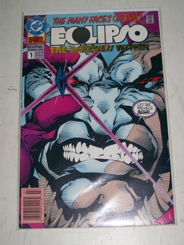 Eclipso: The Darkness Within #1-2 set #1 Direct (w/ gem) and Newsstand DC 1992 - Picture 4 of 6
