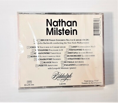 Nathan Milstein: Max Bruch Concerto No. 1 with John Barbirolli