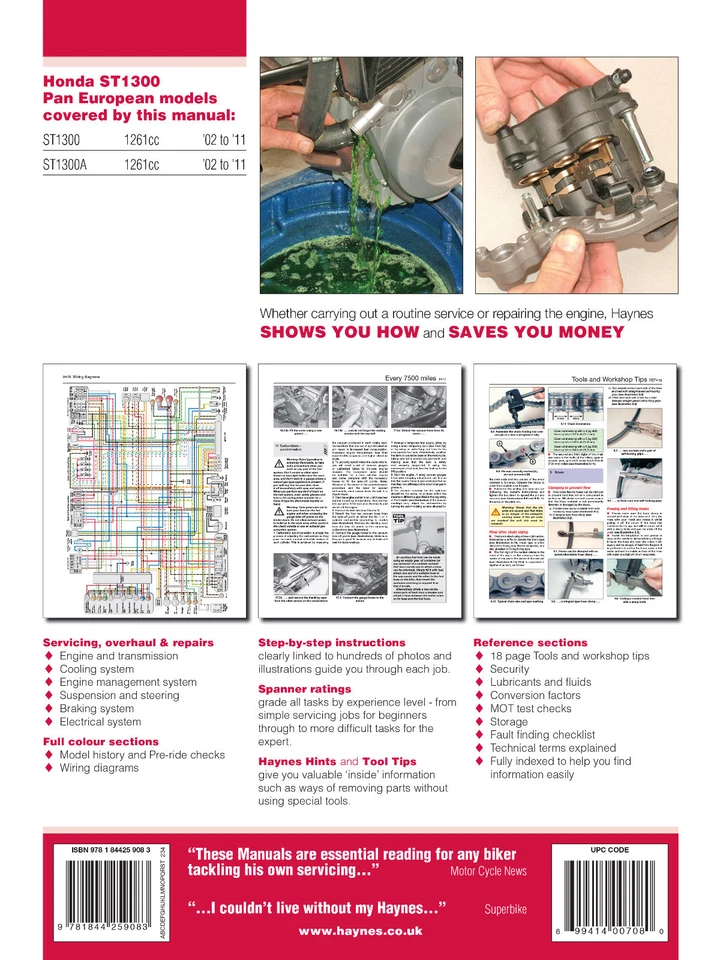 Manuale di Riparazione Istruzioni Honda ST1300 Pan European 2002 - 2011 - Immagine 3 di 3
