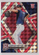 2019 Panini Chronicles Spectra Red Mosaic Corbin Martin 08/25 Houston Astros #57